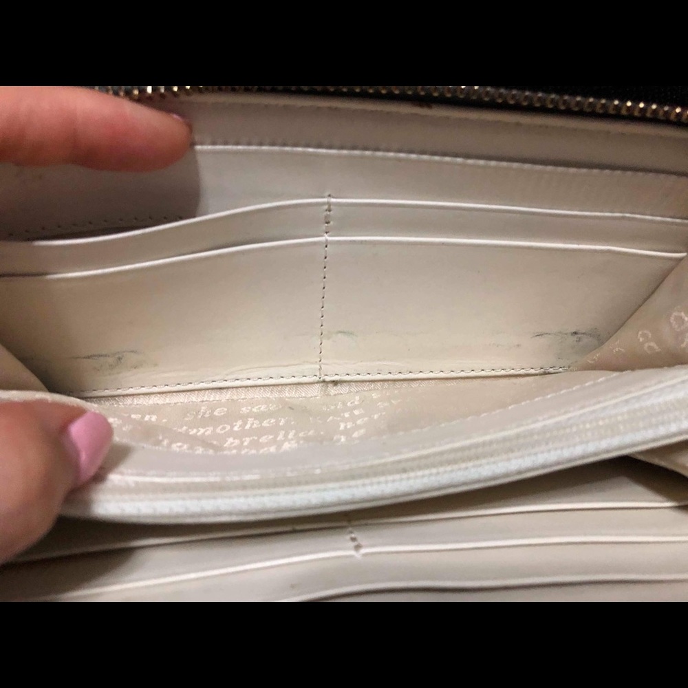 Kate Spade Grey Ribbon Wallet - Picture 7 of 8